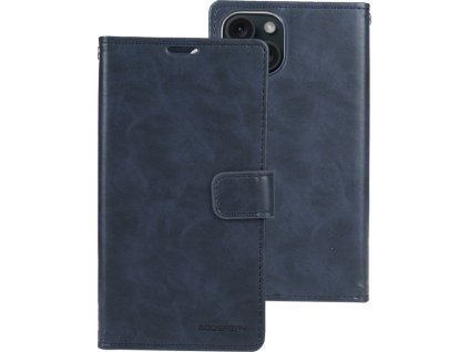 Ochranné pouzdro na iPhone 15 PLUS - Mercury, Bluemoon Diary Navy