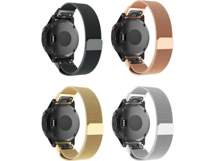 QuickFit milánský magnetický tah 20mm (Barevná varianta Černý)