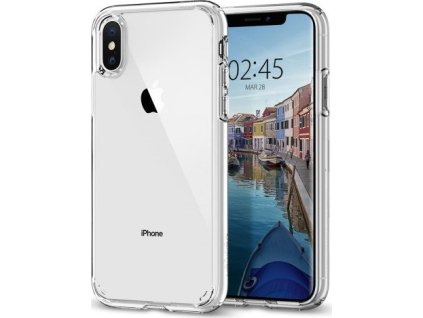 Spigen Ochranný kryt pro iPhone XS / X - Spigen, Ultra Hybrid Crystal 063CS25115
