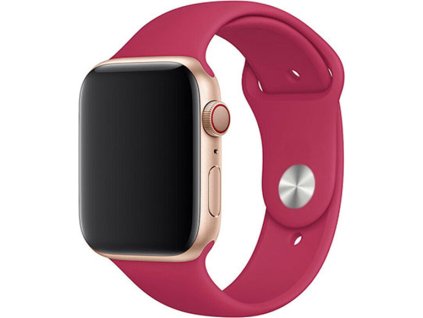 Jednobarevný řemínek pro Apple Watch - Granátové jablko (Velikost 38/40/41mm, Obvod M-L (střední až větší obvod zápěstí), Barva Granátové jablko)