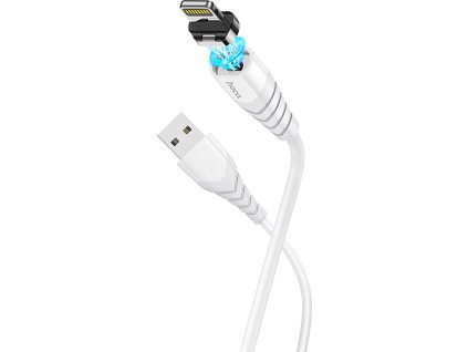 Hoco Magnetický kabel USB-A/Lightning pro iPhone a iPad - Hoco, X63 Racer White