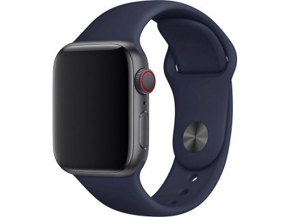 Jednobarevný řemínek pro Apple Watch - Midnight Blue (Velikost 38/40/41mm, Obvod S-M (menší až střední obvod zápěstí), Barva Midnight Blue)
