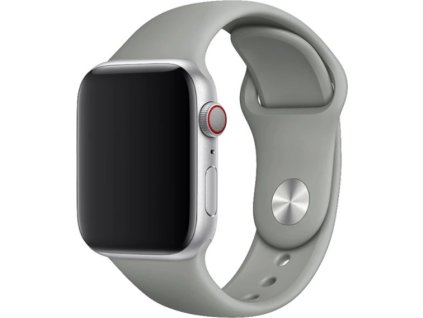 Jednobarevný řemínek pro Apple Watch - Oblázek (Velikost 38/40/41mm, Obvod S-M (menší až střední obvod zápěstí), Barva Oblázek)