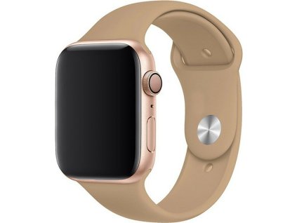 Jednobarevný řemínek pro Apple Watch - Oříšek (Velikost 38/40/41mm, Obvod S-M (menší až střední obvod zápěstí), Barva Oříšek)