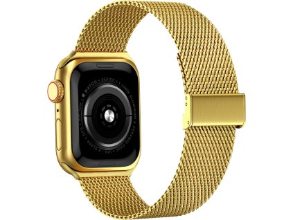 Milánský tah s přezkou pro Apple Watch 42/44/45/46/49mm (Barevná varianta Černá)