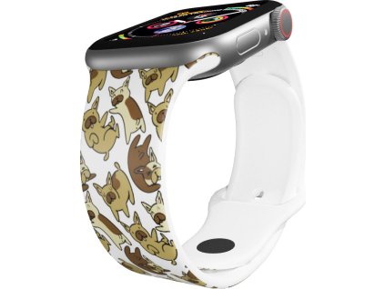 Apple watch řemínek Buldoci (Barva Černá, Rozměr 38/40/41mm)