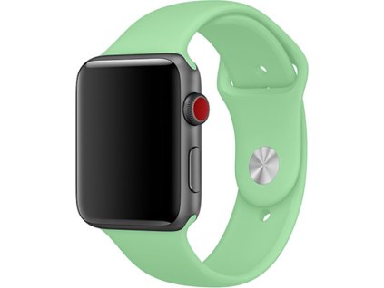 Jednobarevný řemínek pro Apple Watch - Pistácie (Velikost 38/40/41mm, Obvod S-M (menší až střední obvod zápěstí), Barva Pistácie)