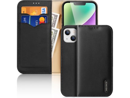 DuxDucis Knížkové pouzdro na iPhone 14 PLUS - DuxDucis, Hivo Black