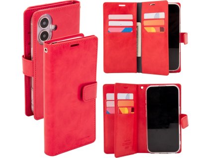 Mercury Ochranné pouzdro na iPhone 16 - Mercury, Mansoor Diary Red
