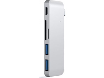 Satechi 1x USB-C + 1x micro/SD + 2x USB-A stříbrná ST-TCUPS