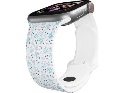 Apple watch řemínek Bršlice modrá (Barva Černá, Rozměr 38/40/41mm)