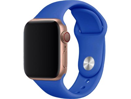 Jednobarevný řemínek pro Apple Watch - Wave Blue (Velikost 38/40/41mm, Obvod M-L (střední až větší obvod zápěstí), Barva Royal Blue)