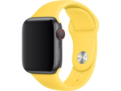 Jednobarevný řemínek pro Apple Watch - Žlutý (Velikost 38/40/41mm, Obvod S-M (menší až střední obvod zápěstí), Barva Žlutá)