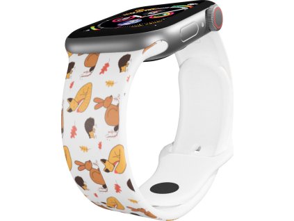 Apple watch řemínek Podzimní lesní zvěř (Barva Černá, Rozměr 38/40/41mm)