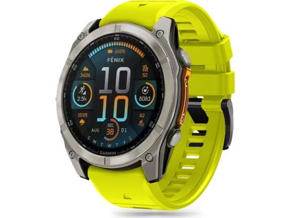 Tech-Protect Řemínek pro Garmin Fenix 5 / 6 / 6 PRO / 7 / 8 (47mm) / E - Tech-Protect, Silicone Line Lime