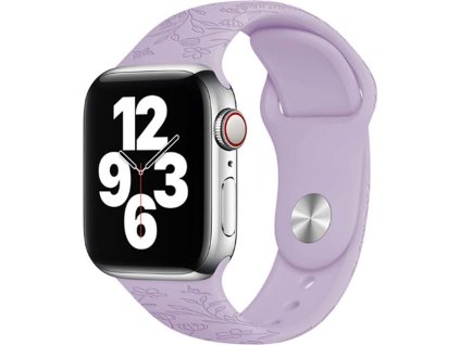 Letní řemínek pro Apple Watch - Fialová louka (Velikost 38/40/41mm, Barva Fialová, Obvod M-L (střední až větší obvod zápěstí))
