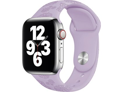 Letní řemínek pro Apple Watch - Fialová slunečnice (Velikost 38/40/41mm, Barva Fialová, Obvod M-L (střední až větší obvod zápěstí))