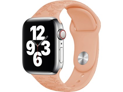 Letní řemínek pro Apple Watch - Oranžová louka (Velikost 38/40/41mm, Obvod M-L (střední až větší obvod zápěstí), Barva Grapefruit)