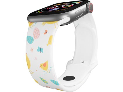Apple watch řemínek Slepičky (Rozměr 38/40/41mm, barva pásku černá)