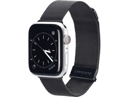 Řemínek pro Apple Watch 38mm / 40mm / 41mm / 42mm - DuxDucis, Milanese Black