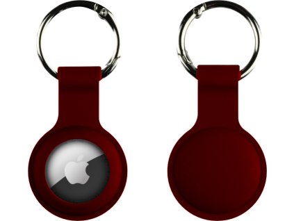 Silikonová klíčenka pro Airtag Vínová
