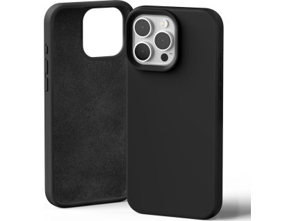 Ochranný kryt na iPhone 16 Pro MAX - Mercury, Silicone Black