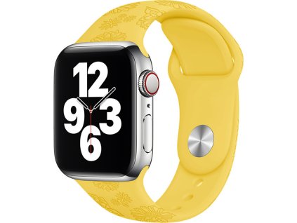 Letní řemínek pro Apple Watch - Žlutá slunečnice (Velikost 38/40/41mm, Obvod M-L (střední až větší obvod zápěstí), Barva Žlutá)