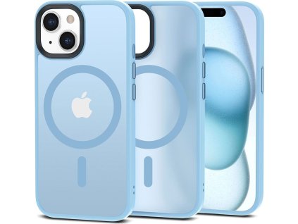 Tech-Protect Ochranný kryt na iPhone 15 - Tech-Protect, Magmat MagSafe Matte Sky Blue