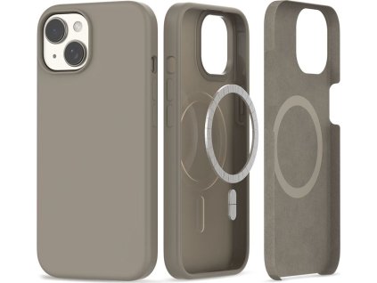 Tech-Protect Ochranný kryt na iPhone 15 - Tech-Protect, Silicone MagSafe Titanium