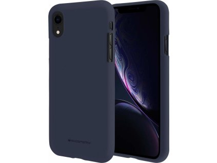 Ochranný kryt pro iPhone XR - Mercury, Soft Feeling Midnight Blue