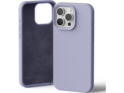 Ochranný kryt na iPhone 16 Pro MAX - Mercury, Silicone Lavender