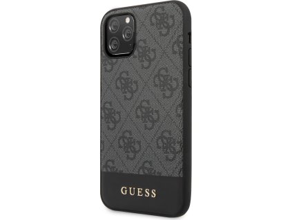 Guess Ochranný kryt na iPhone 11 - Guess, 4G Stripe Gray GUHCN61G4GLGR