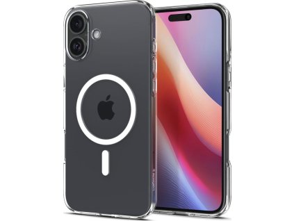 Spigen Ochranný kryt na iPhone 16 PLUS - Spigen, Liquid Crystal MagSafe Crystal Clear