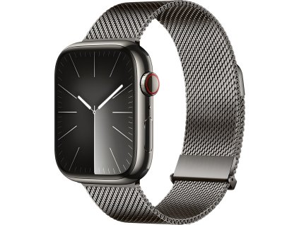 Řemínek na Apple Watch 38mm / 40mm / 41mm / 42mm - DuxDucis, Milanese Pro Graphite
