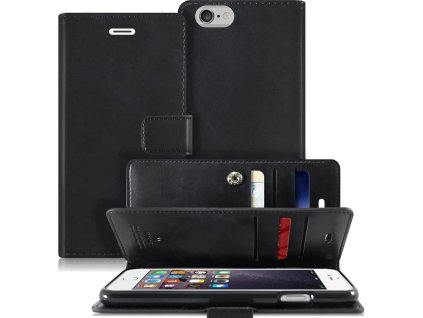 Knížkové pouzdro na iPhone 6 / 6S - Mercury, Mansoor Diary Black