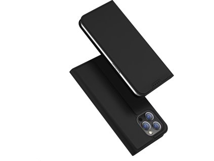 Knížkové pouzdro na iPhone 15 Pro MAX - DuxDucis, SkinPro Black