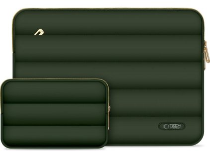 Tech-Protect Pouzdro na notebook - Tech-Protect, 13-14 Puffy Army Green