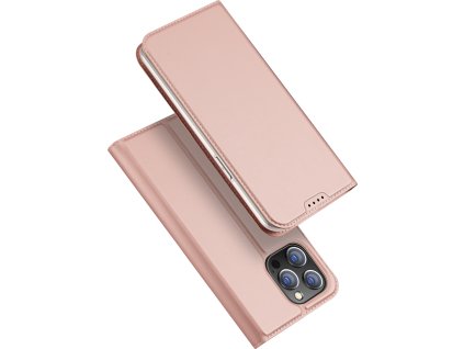 Knížkové pouzdro na iPhone 15 Pro MAX - DuxDucis, SkinPro Rose