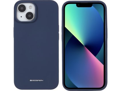 Mercury Ochranný kryt pro iPhone 14 PLUS - Mercury, Silicone Navy