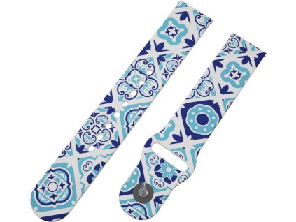 MODRÝ PORCELÁN řemínek 22 mm