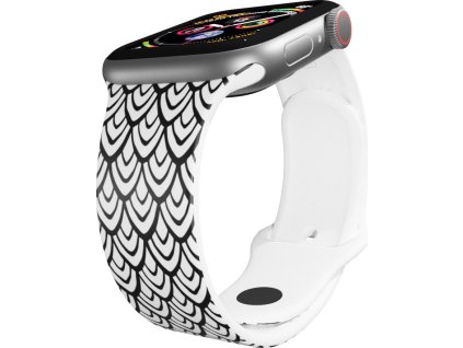 Apple watch řemínek Rybí šupiny (Barva Černá, Rozměr 38/40/41mm)