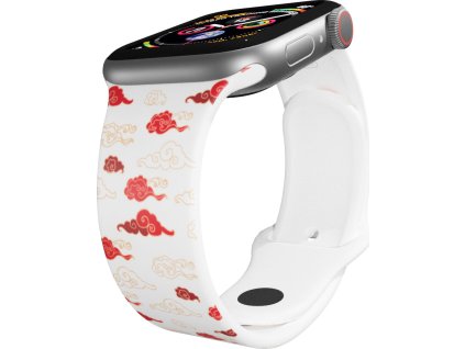 Apple watch řemínek Červené mraky (Rozměr 38/40/41mm, barva pásku černá)