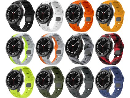 Vroubkovaný řemínek se vzorkem pro Samsung Galaxy Watch 4/5/6