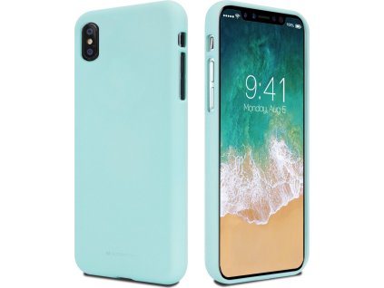 Mercury Ochranný kryt pro iPhone XS / X - Mercury, Soft Feeling Mint