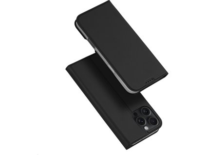 DuxDucis Knížkové pouzdro na iPhone 16 Pro - DuxDucis, SkinPro Black