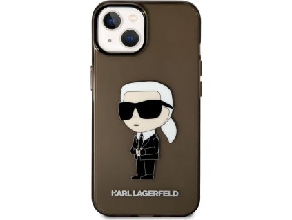 Karl Lagerfeld Ochranný kryt pro iPhone 14 PLUS - Karl Lagerfeld, IML Ikonik NFT Black KLHCP14MHNIKTCK
