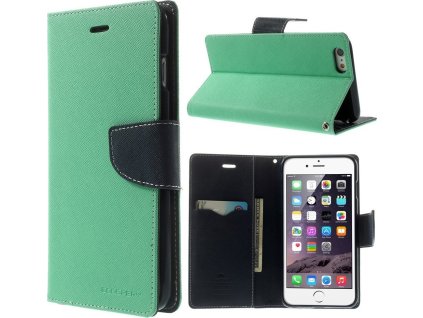 Mercury Pouzdro / kryt pro Apple iPhone 6 Plus / 6S Plus - Mercury, Fancy Diary MINT/NAVY