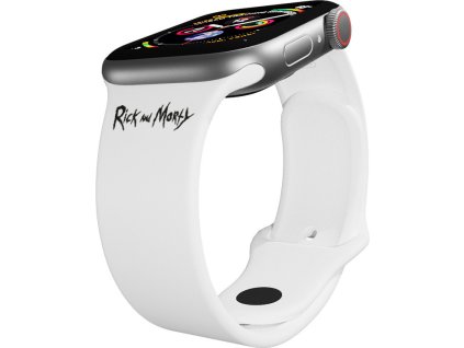 Apple watch řemínek Rick and Morty - Logo (Rozměr 38/40/41mm, barva pásku černá)