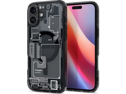 Spigen Ochranný kryt na iPhone 16 - Spigen, Ultra Hybrid MagSafe Zero One Black