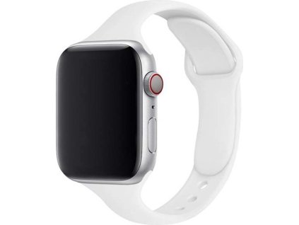 Dámský jednobarevný řemínek pro Apple Watch - Bílý (Barva Bílá, Velikost 38/40/41mm, Obvod S-M (menší až střední obvod zápěstí))